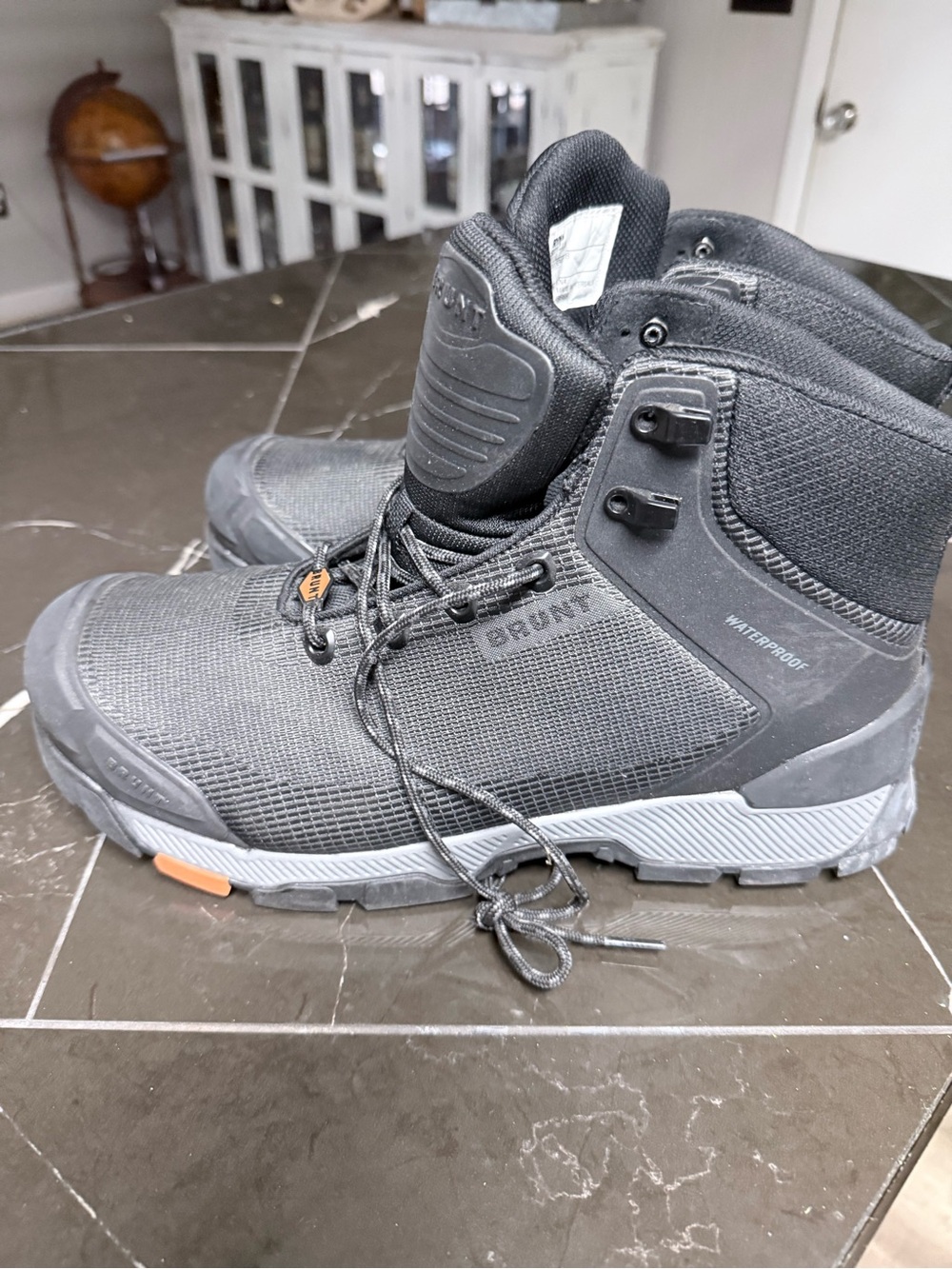 Brunt Men’s Waterproof Athletic Work Boots in Black